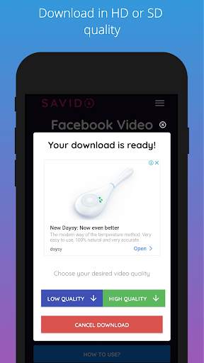 Savido - Free Facebook Video Downloader HD स्क्रीनशॉट 3