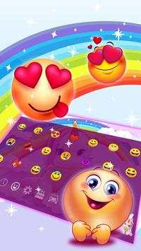Cute Rainbow Unicorn Smile Keyboard screenshot 3