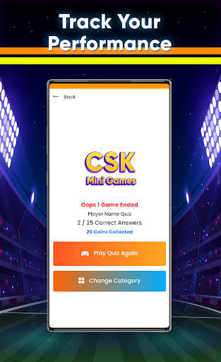 CSK 2021 Mini games - Quiz Gam screenshot 2
