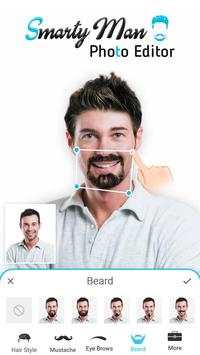 Smarty Man Photo Editor – Men Mustache, Hairstyle screenshot 5