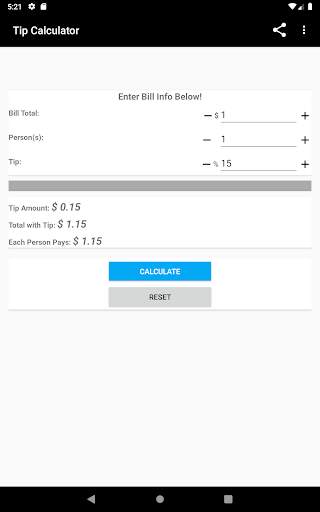 Free Tip Calculator screenshot 4