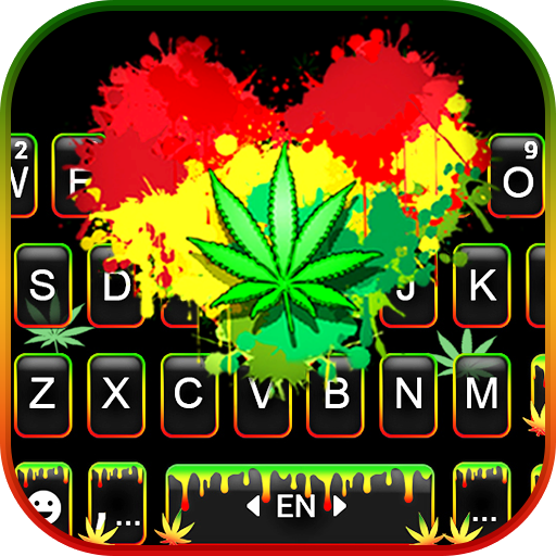 Reggae Weed Keyboard Background icon