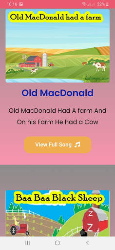 Kids Songs - with Lyrics & Video screenshot 4