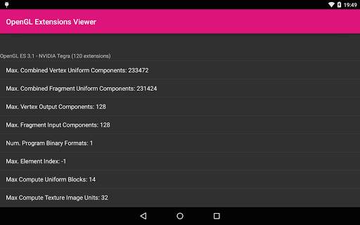 GLView Extensions Viewer screenshot 5
