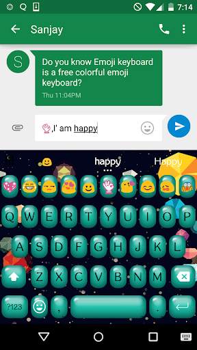 Bubble Love Emoji Keyboard screenshot 5