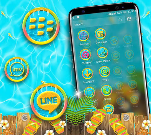 Cool Summer Launcher Theme screenshot 4