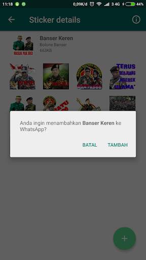 Sticker BANSER Keren Untuk WA screenshot 3