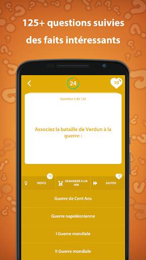 Jeu de quiz histoire screenshot 4