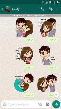 Lovely Couple Packs For WhatsApp - WAStickerApp screenshot 3
