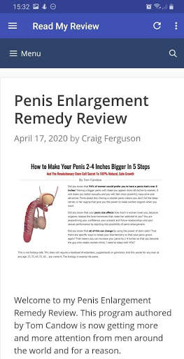 Penis Enlargement Remedy Review screenshot 1