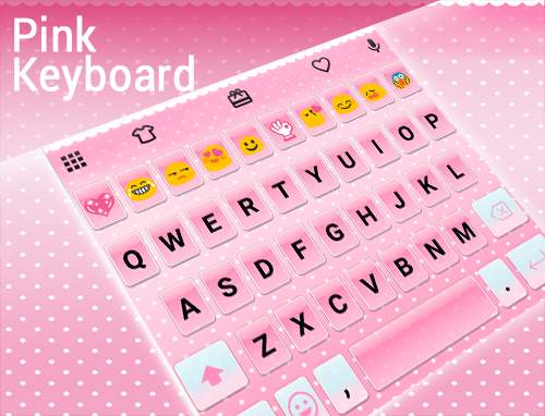 Pink Emoji Keyboard -Emoticons स्क्रीनशॉट 6