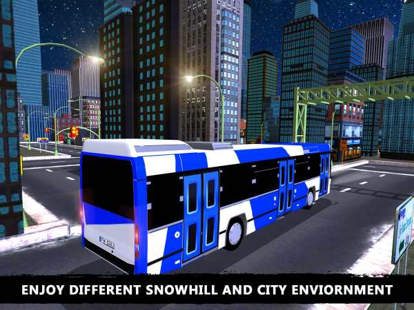 Offroad Snow Tourist Bus Drive screenshot 11