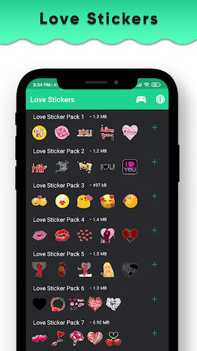 Romantic Stickers for Whatsapp - Love Stickers App screenshot 1