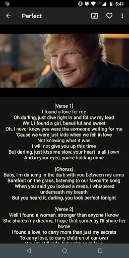 Ed Sheeran Lyrics screenshot 4