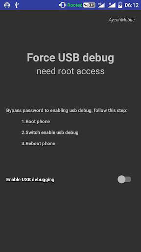 [Root] Enable usb debug screenshot 2