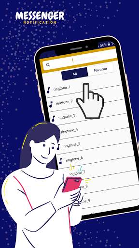Notification sound for 💬 WhatsApp 📱 Messenger screenshot 1