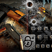 AK47 theme Gun theme  Arms Bullet holes icon