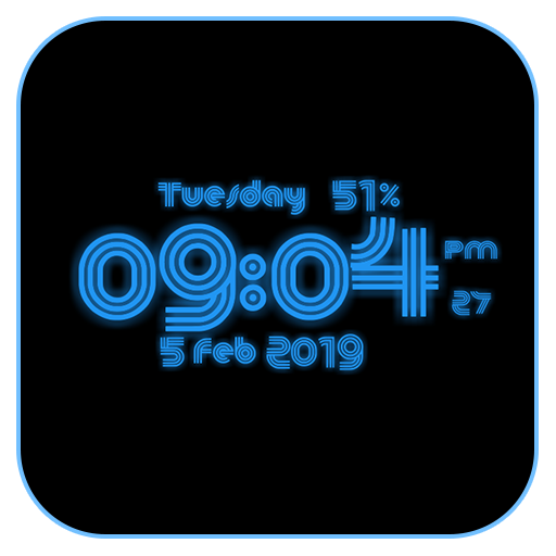 60's Digital Clock Lwp أيقونة
