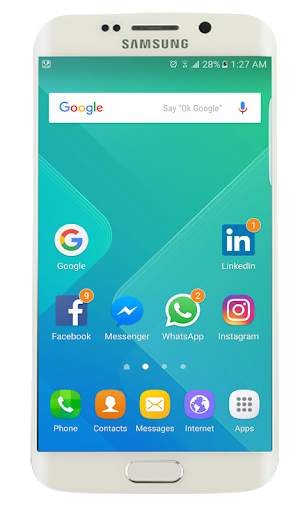 Galaxy S8 launcher Theme screenshot 1