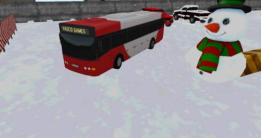 Bus winter parking - 3D game screenshot 9