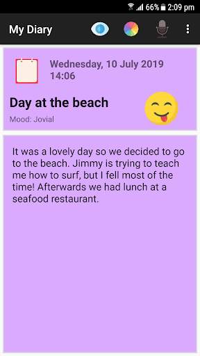 My Diary screenshot 2