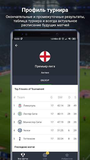 777score - Футбол: Результаты Матчей Онлайн скриншот 3