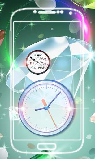 Diamond Clock Live Wallpaper screenshot 7