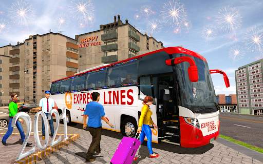 Simulator Bus Pelatih Kota: Game Bus 2021 screenshot 1