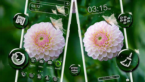 White Dahlia Launcher Theme screenshot 5