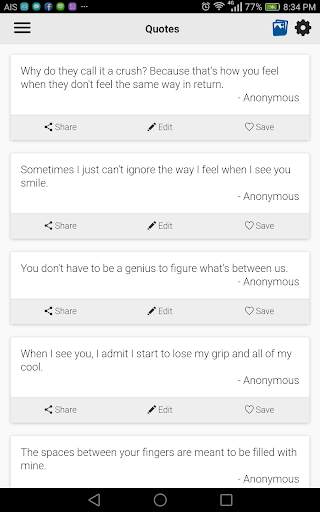 Crush Quotes screenshot 2