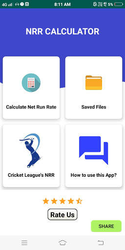 Net Run Rate Calculator screenshot 1