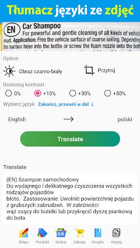 Tłumacz - Tłumacz bezpośrednio za pomocą aparatu screenshot 3
