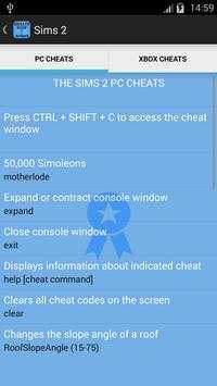 Cheats Sims Ultimate screenshot 4