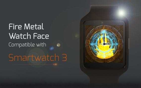Fire Metal Watch Face screenshot 6