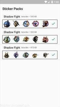 Shadow sticker fight 2 for whatsapp screenshot 4
