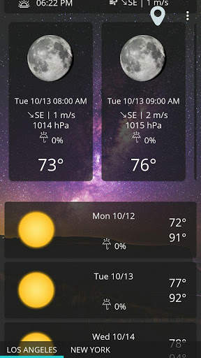 Weather forecast clock widget screenshot 5
