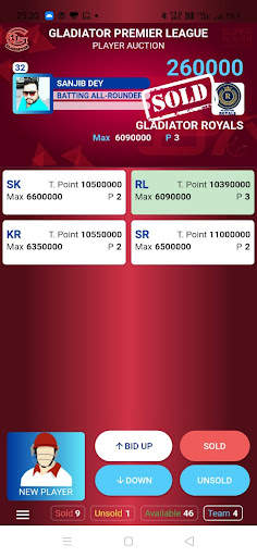 Super Player Auction : Cricket screenshot 4