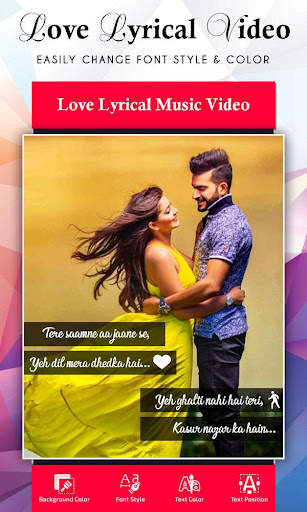 My Love Lyrical Video Maker screenshot 3