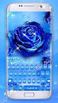Shiny Blue Rose Keyboard screenshot 2