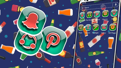 Bottle Pattern Launcher Theme screenshot 2