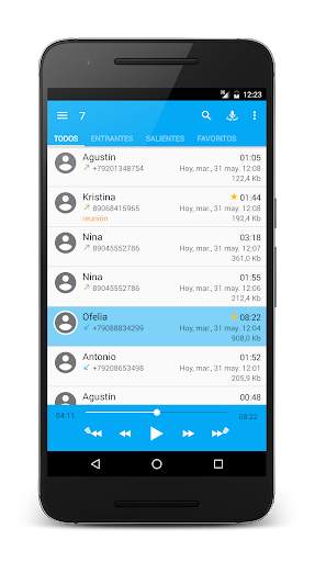 Call recorder: CallRec screenshot 1