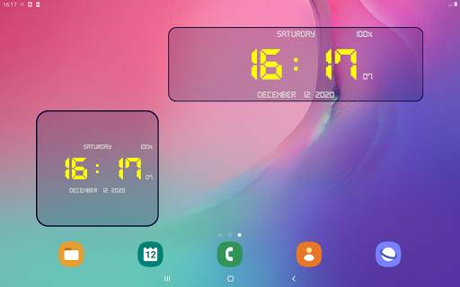Digital Clock Live Wallpaper-7 PRO screenshot 14
