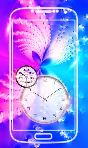 Butterfly Clock live wallpaper screenshot 8