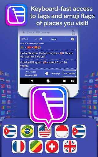 Emoji Keyboard Insta Flags screenshot 1