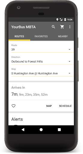 MBTA Boston Bus and Rail Track screenshot 1