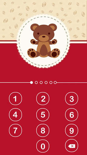 AppLock Theme Cute Bear screenshot 2