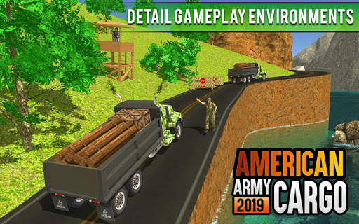 US Army Cargo Transport Truck Driving Simulator screenshot 8