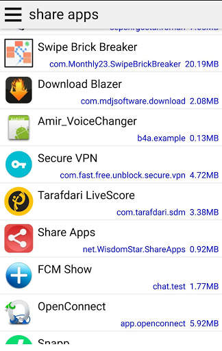 share apk and backup android app screenshot 2