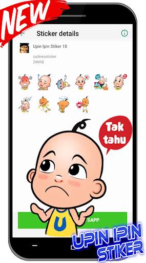 Upin Ipin Stiker For WAStickerApps screenshot 8