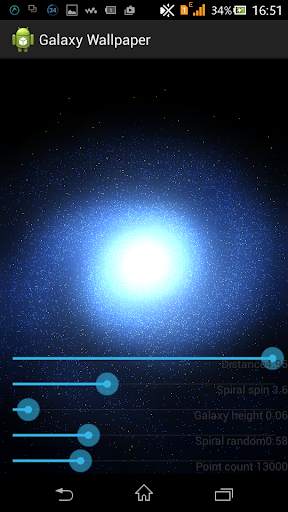 3D Galaxy live wallpaper screenshot 3